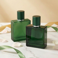 Flacon de parfum en verre rectangulaire mat 100 ml, design haut de gamme, unique et personnalisable, fournisseur Anding.