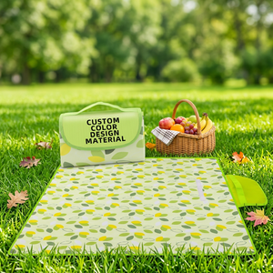 Custom Modern Outdoor Picnic Blanket Waterproof Extra <b>Large</b> Portable Sand Free Camping Picnic <b>Mat</b> - Product Image 1