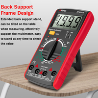 Multimeter Digital, voltmeter Digital, pengukur arus tegangan, penguji kapasitansi resistansi (merah), obral di Cina