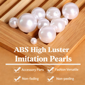 Perlas sueltas de perlas de imitación ABS de alta calidad, perlas perforadas para pulsera DIY, fabricación de joyas, accesorios de ropa - Product Image 2