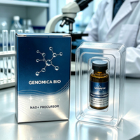 Kit d'emballage personnalisé pour flacons de peptides, étiquettes adhésives imperméables, boîtes assorties avec plateaux en plastique en option, vente en gros d'usine