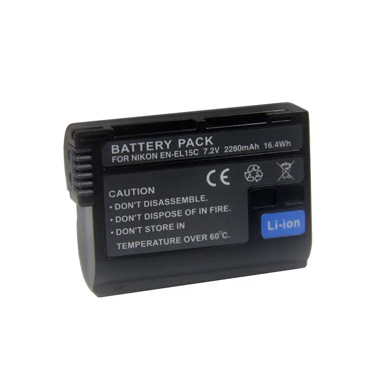 en-el15c battery for nikon D7000 D800E camera battery full decode en-el15c 7.2v replacement battery for nikon