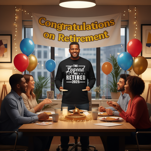 Camiseta de Manga Larga Legend 2025 para Regalo de Jubilación a Compañeros de Trabajo con Diseño de Gorra Icónica, Camiseta Promocional - Product Image 3