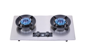 جودة عالية 2-الموقد الفولاذ المقاوم للصدأ مع الموقت قوة نار قوية سعر معقول Cooktops الغاز - Product Image 3