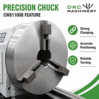 Tour horizontal robuste à commande manuelle CW61100B-3000 à 4 outils et 2 axes