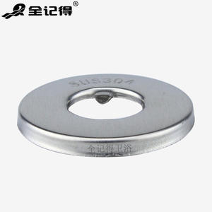 Cache de robinet décoratif en acier inoxydable 304 brossé, angle 4 points, accessoire de robinet de cuisine - Product Image 1