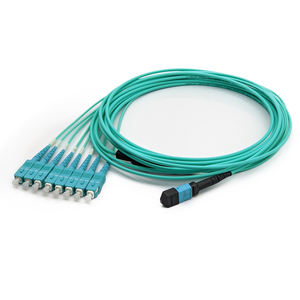 高性能OM3光パッチコードMTP MPO SC 8光ファイバ機器LSZH/PVC/OFNRジャケット1mカスタマイズ長さ - Product Image 4