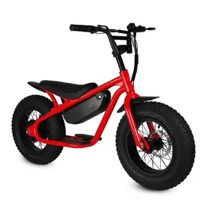 Vélo électrique hybride tout-terrain à gros pneus, vélo électrique chinois, vélo électrique 16 pouces pour enfants, stock en entrepôt
