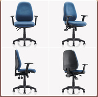Chaise de bureau professionnelle de style moderne avec accoudoirs réglables en hauteur, en tissu maillé, pour salle de conférence