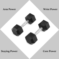 Dumb Bells Workout Lbs 10kg Gym Hexagon Hexagonal Dumbell Ensembles d'haltères hexagonaux en caoutchouc en livres