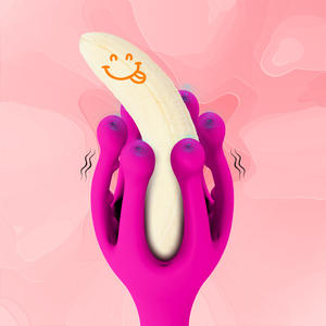 Grosir perlengkapan dewasa mangkuk pesawat masturbasi pria lembut Trainer latihan Penis getaran gurita oleh produsen - Product Image 2