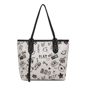 <span class=keywords><strong>Borsa</strong></span> <span class=keywords><strong>a</strong></span> <span class=keywords><strong>Tracolla</strong></span> da Donna in PU di Grande Capacità con Chiusura <span class=keywords><strong>a</strong></span> Cerniera, Stampa Cartoon Carina di Alta Qualità - Product Image 5