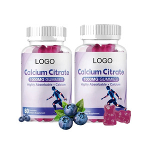 Gomitas de Suplementos Herbales, Gomitas de Citrato de Calcio, Procesamiento OEM Personalizado - Product Image 1