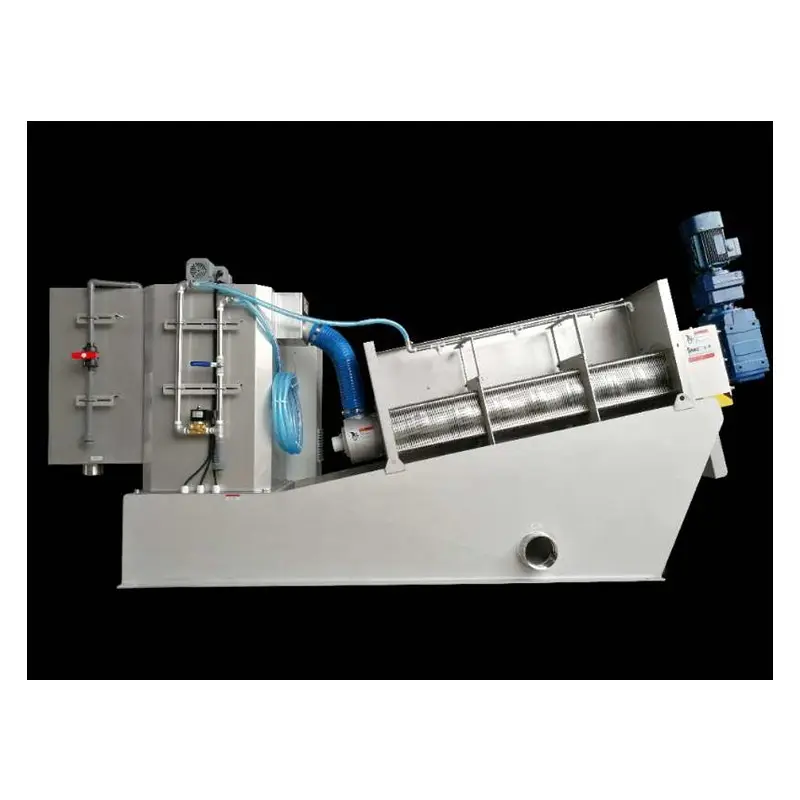 Máquina de filtración de prensa de tornillo de deshidratación de lodo oscilante de voluta Separación sólido-líquido