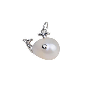 Colgante de Plata S925 con Perla Barroca, Bandeja Vacía para Perla Alien, Diseño de Delfín, 1785, para Perlas Sueltas, Accesorios para Personalizar - Product Image 5