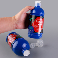 Peinture Acrylique Xin Bowen 500ML, 12 Couleurs, Pigment à Fort Pouvoir Couvrant pour Artistes, Ensemble de Peintures Acryliques pour Créations Artistiques