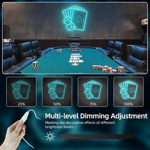 Dice Poker Letreros Neon LED dimmable USB powered ambient <b>light</b> store <b>window</b> decoration <b>light</b> street indicator <b>light</b> Customized - Product Image 2