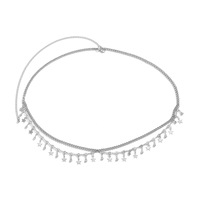 Chaîne de taille à pampilles en strass pour femme, motif géométrique, sexy, pour l'été et la plage, chaîne de harnais pour bikini, bijou de corps élégant et tendance pour femme