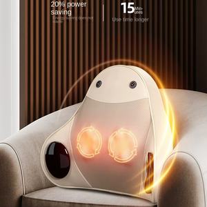 Deep Kneading Vibrating Acupressure Stretching Heated Portable Modern 15W 12V Massage <b>Back</b> <b>Cushion</b> Waist Massager Fatigue - Product Image 2