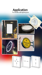 โมดูล LED แบบหัวฉีด SMD3030 12V 1.5W 6500K IP67ตกแต่งในร่มกลางแจ้งโมดูล1ขอบสำหรับกล่องไฟสองด้าน - Product Image 5