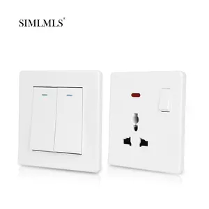 Wholesale extreme thin home indoor uk wall switches and sockets electrical