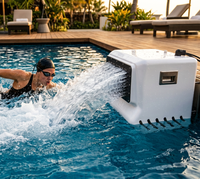 Machine de nage contre-courant murale professionnelle, jet de nage fixe pour entraînement en piscine et hydrothérapie OEM/ODM
