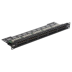 Panneau de brassage réseau Vimar 25 ports 1U Cat6 pour montage en rack Ethernet - Product Image 1