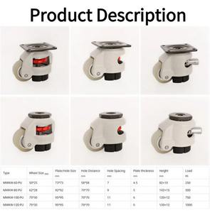 Verstellbares Legierungs-Quadratrollen-Set, Schwenkbare Universalrollen, Footmaster-Ausrüstungsstützgestell für Heim- und Restaurantnutzung - Product Image 6