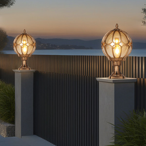 Waterproof <strong>Vintage</strong> Post Main Gate Lamp Modern Outdoor Garden Pillar <strong>Light</strong> Garden <strong>Light</strong> for Park Courtyard - Product Image 5