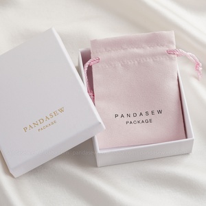 ถุงใส่เครื่องประดับแบบเชือกรูด ดีไซน์ใหม่จาก PandaSew ผลิตจากผ้าโพลีเอสเตอร์กำมะหยี่อย่างดี ขนาดเล็ก หรูหรา เหมาะสำหรับใช้เป็นของแจก - Product Image 3