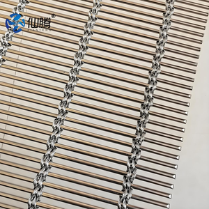 Maille décorative en métal 304 maille tissée décoration <span class=keywords><strong>de</strong></span> mur rideau d'hôtel maille d'extension <span class=keywords><strong>de</strong></span> plaque d'aluminium <span class=keywords><strong>de</strong></span> rideau en métal - Product Image 2