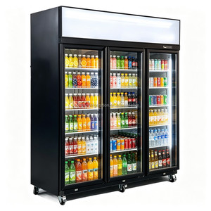 Réfrigérateur commercial à 3 portes pour boissons, vitrine réfrigérée à montage supérieur pour magasin de proximité - Product Image 5