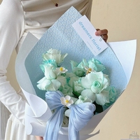Papier d'emballage pour fleurs imperméable LUCIA, épaissi, 52x53cm, coloré/personnalisé, fournitures d'emballage pour bouquets LF161269