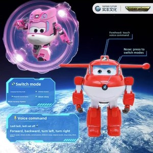 Robot Trasformabile Shifeng <span class=keywords><strong>Super</strong></span> Flying Man, Macchina Educativa per Bambini con Funzione di Racconto e Dialogo Intelligente, per Bambini 5-7 Anni - Product Image 3