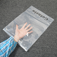 Clair vêtements imperméables zipperbags transparente en plastique d'emballage tshirt sac ziplock personnalisé logo quantité minimale de commande 100 pièces pe poly sac