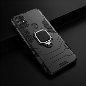 เคสสำหรับ OnePlus Nord <span class=keywords><strong>N10</strong></span> <span class=keywords><strong>5G</strong></span> ป้องกันการกระแทก พร้อมขาตั้งแบบวงแหวน วัสดุซิลิโคน + PC ฝาหลังโทรศัพท์สำหรับ One Plus NordN10 1+NordN10 Coque - Product Image 2