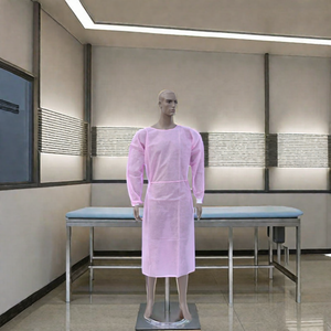 Disposable Pink Coated Gowns for Isolation Medical Protective Clothes - Product Image 2