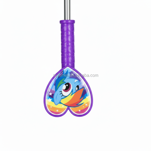 <span class=keywords><strong>Paraguas</strong></span> Infantiles de 15''*8K con Marco de Seguridad, Mango 3D, Tela de Poliéster, Diseño Recto - Product Image 3