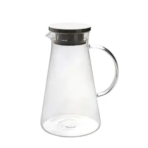 Promotion Items 1800ml high borosilicate glass Jug & glass Pitcher with lid