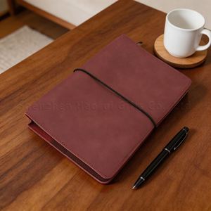 RTS - Funda de Cuero Sintético para Cuaderno, 5 Colores, Moderna, Hecha a Mano, con Bolsillos, Recargable, A5, Personalizable con Nombre, Regalos para Viajeros - Product Image 4