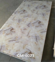 Revêtement mural UV en faux marbre brillant de haute qualité, résistant à l'humidité, sans formaldéhyde, flexible, résistant au feu