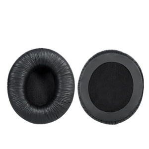 Almohadillas de cuero de piel de rana para <span class=keywords><strong>Sennheiser</strong></span> HD 205 <span class=keywords><strong>PC</strong></span> 330 <span class=keywords><strong>PC</strong></span> 333D orejera con espuma viscoelástica de alta densidad - Product Image 1