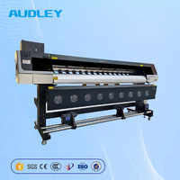 Imprimante jet d'encre éco-solvant automatique à 2 têtes pour I3200, 2,1 m, pour impression extérieure sur rouleau de toile flex, avec nouvelle pompe à moteur