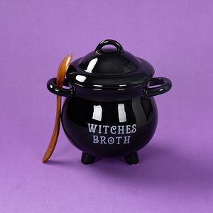 Cuenco <span class=keywords><strong>de</strong></span> sopa <span class=keywords><strong>de</strong></span> cerámica con <span class=keywords><strong>caldero</strong></span> <span class=keywords><strong>de</strong></span> brujas <span class=keywords><strong>de</strong></span> Halloween con cuchara <span class=keywords><strong>de</strong></span> Bambú - Product Image 5
