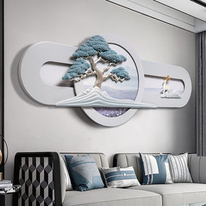 Décoration murale 3D moderne pour la maison, vente <span class=keywords><strong>en</strong></span> gros, <span class=keywords><strong>arbre</strong></span> tridimensionnel, design luxueux haut de gamme, peinture <span class=keywords><strong>en</strong></span> <span class=keywords><strong>relief</strong></span> dessinée à la main - Product Image 4