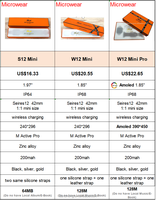Montre connectée Perfect Series 12 S10 S11 S12 Microwear IWO S12+ 48mm Ultra-fine M-Active PRO App Smart Watch 12+