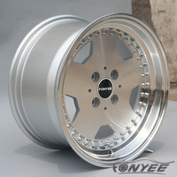 Jantes en alliage F81953 pleine face à 5 trous, concaves profonds, 15, 16, 17, 18, 19 pouces, 4x100, 5x112/120 pour Mercedes, Audi, BMW