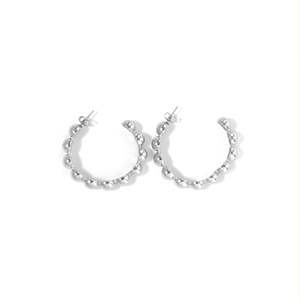 ต่างหูห่วงสแตนเลสสตีล ชุบทอง PVD ทนทาน สวยงาม ประดับอย่างดี - Product Image 1