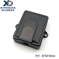Boîtier électronique rectangulaire en plastique ABS moulé par injection avec patins de fixation pour l'assemblage de modules de circuits de commande PCB