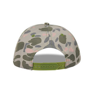 Custom High Quality 5 Panel Sport <b>Flat</b> Brim Hat Embroidered Logo Camo Cotton Baseball <b>Cap</b> 3D Technique <b>Mens</b> Snapback <b>Cap</b> Rope - Product Image 5